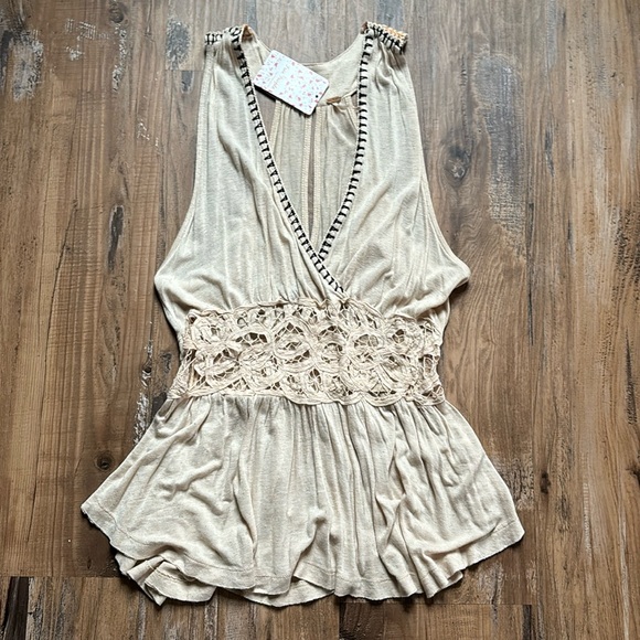 Free People Meghan Embroidered Sleeveless Top - Picture 2 of 8
